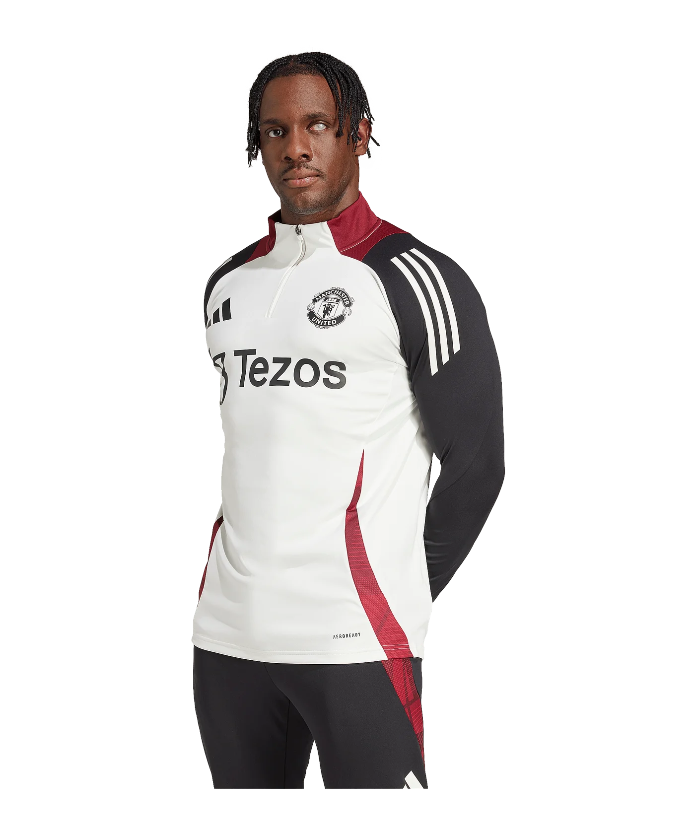 adidas Manchester United Track Top Weiss