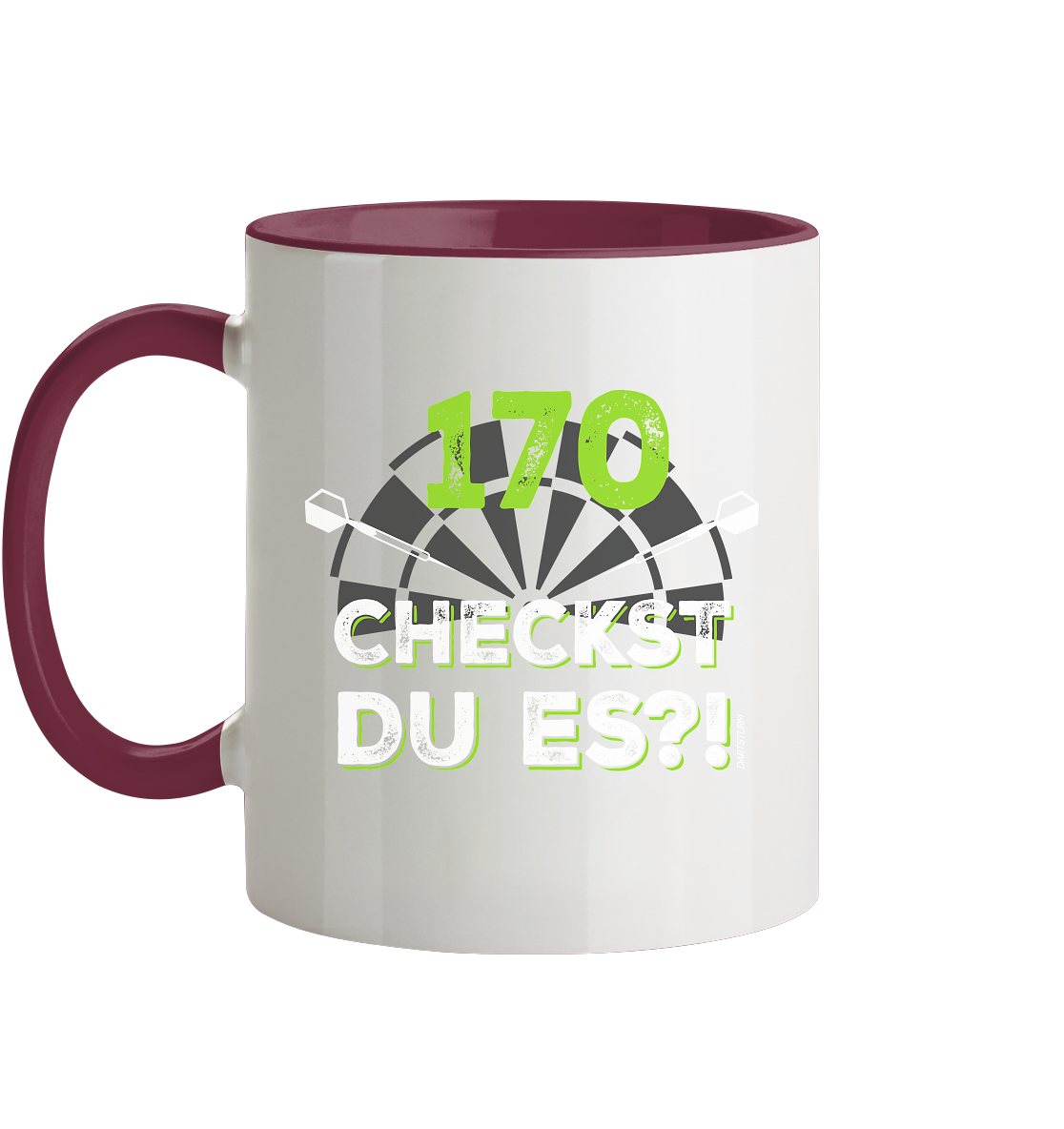 DartSturm - 170 Checkst du es - Tasse zweifarbig