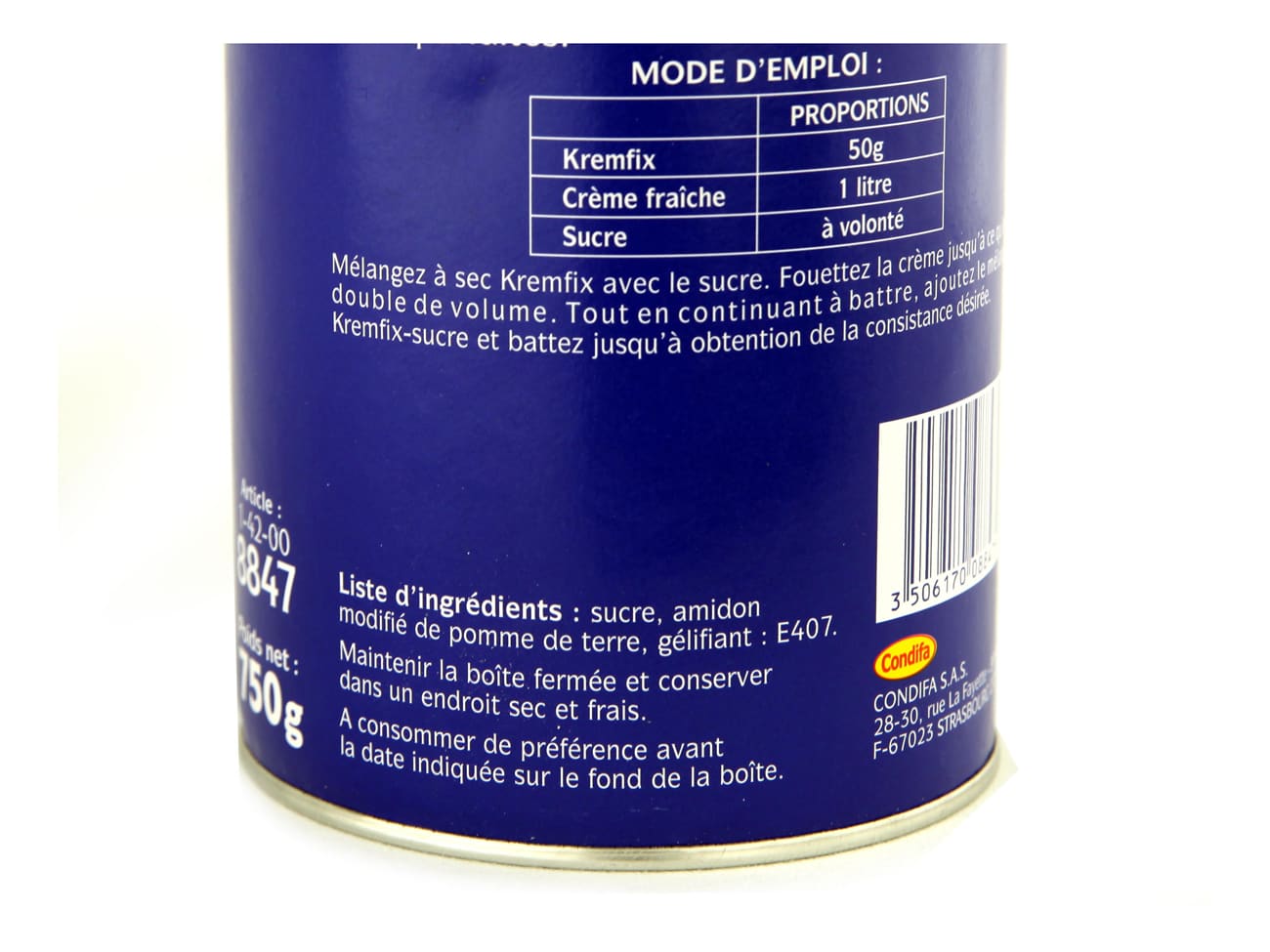 Cremfix 750 g - Ancel