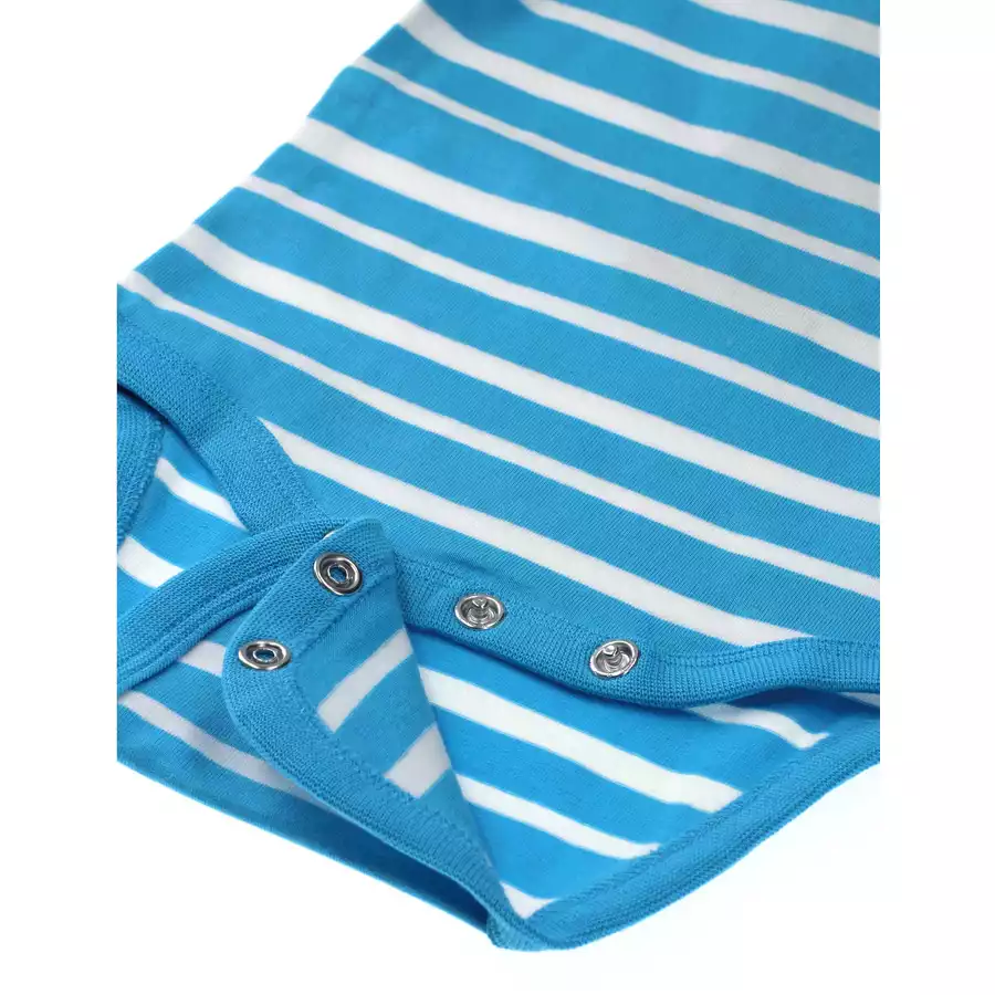 Villervalla Body Langarm Stripes meeresblau