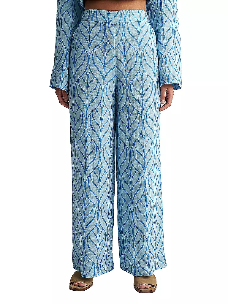 PEARL & CAVIAR Hose Wide Fit ZAKAR blau
