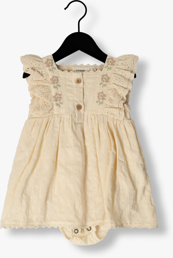 LIL\\' ATELIER zand lil' atelier mini jurk nbffannie sl body dress
