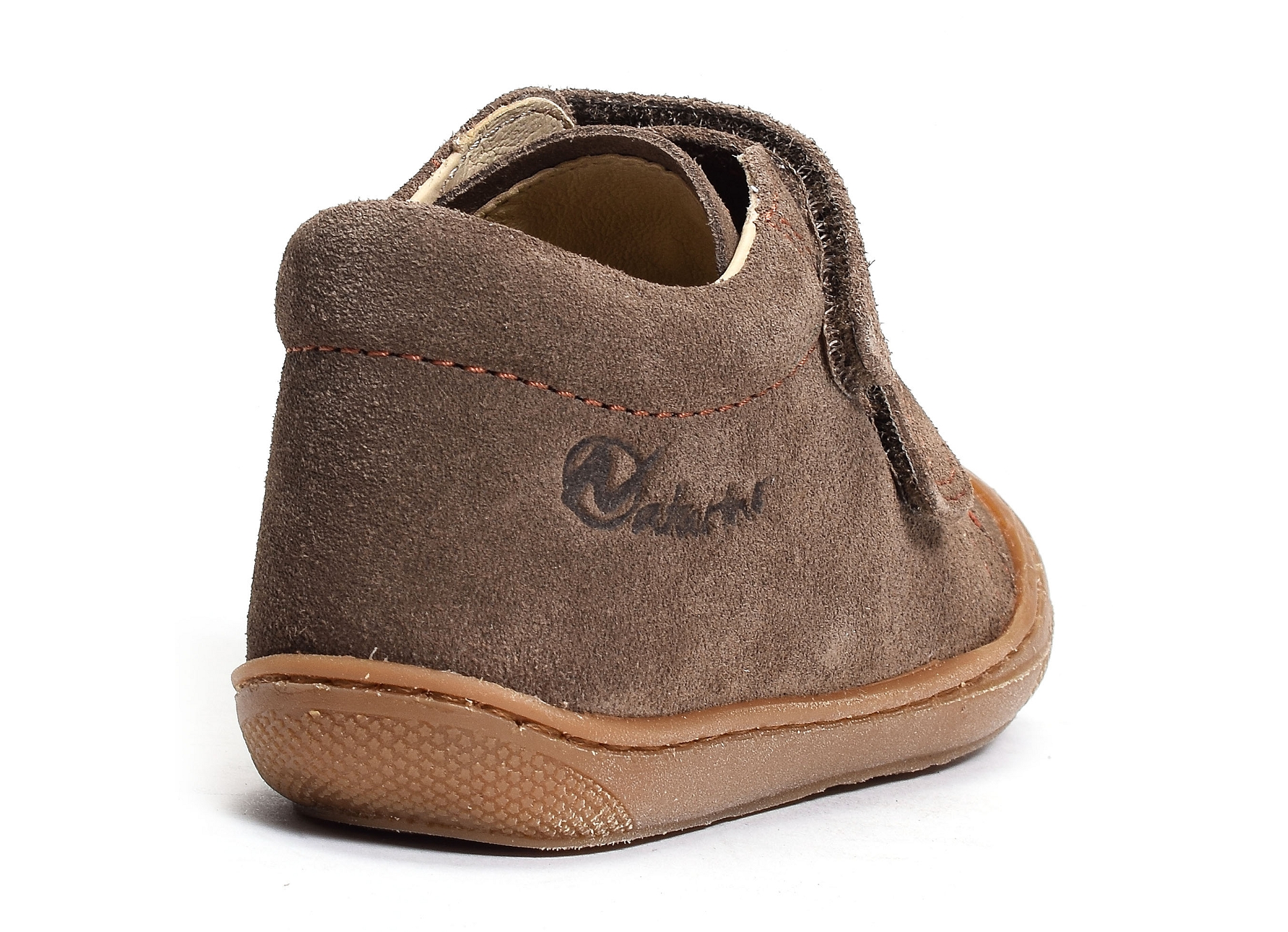Cocoon boy velcro velours marron