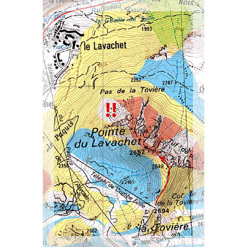 Freeride Map Tignes / Val d'Isère - Ski