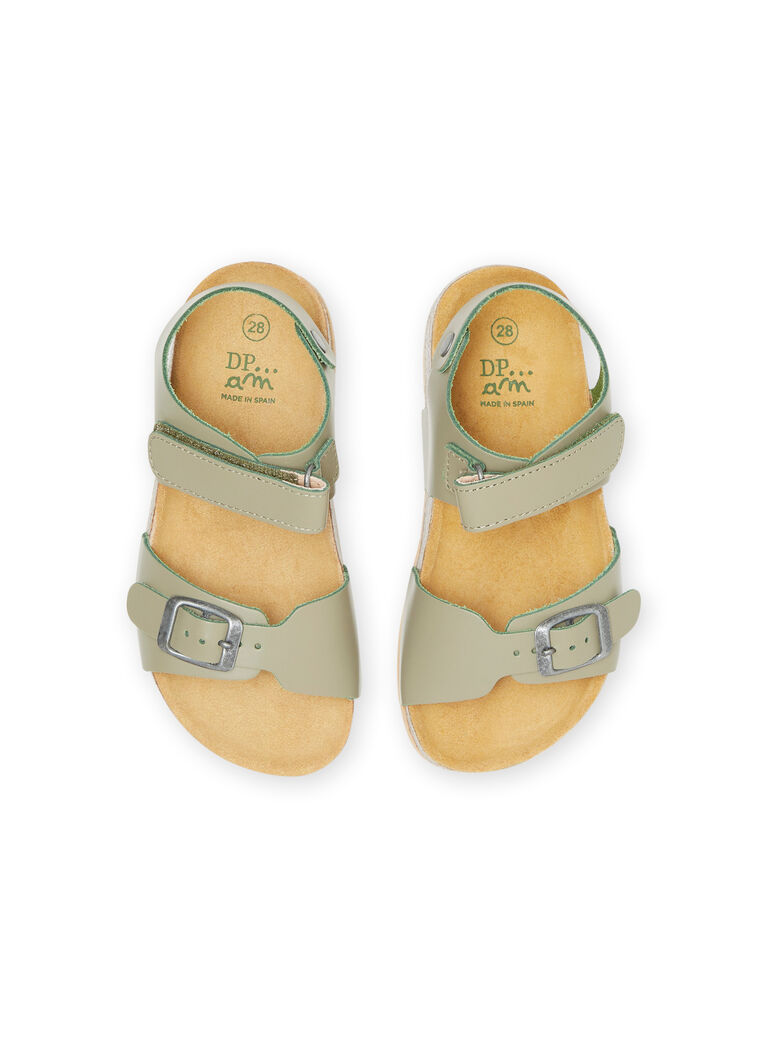 Sandales vert kaki enfant garçon