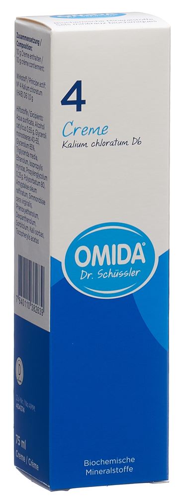 Omida Nr4 Kalium chloratum Creme 6 D Tb 75 ml
