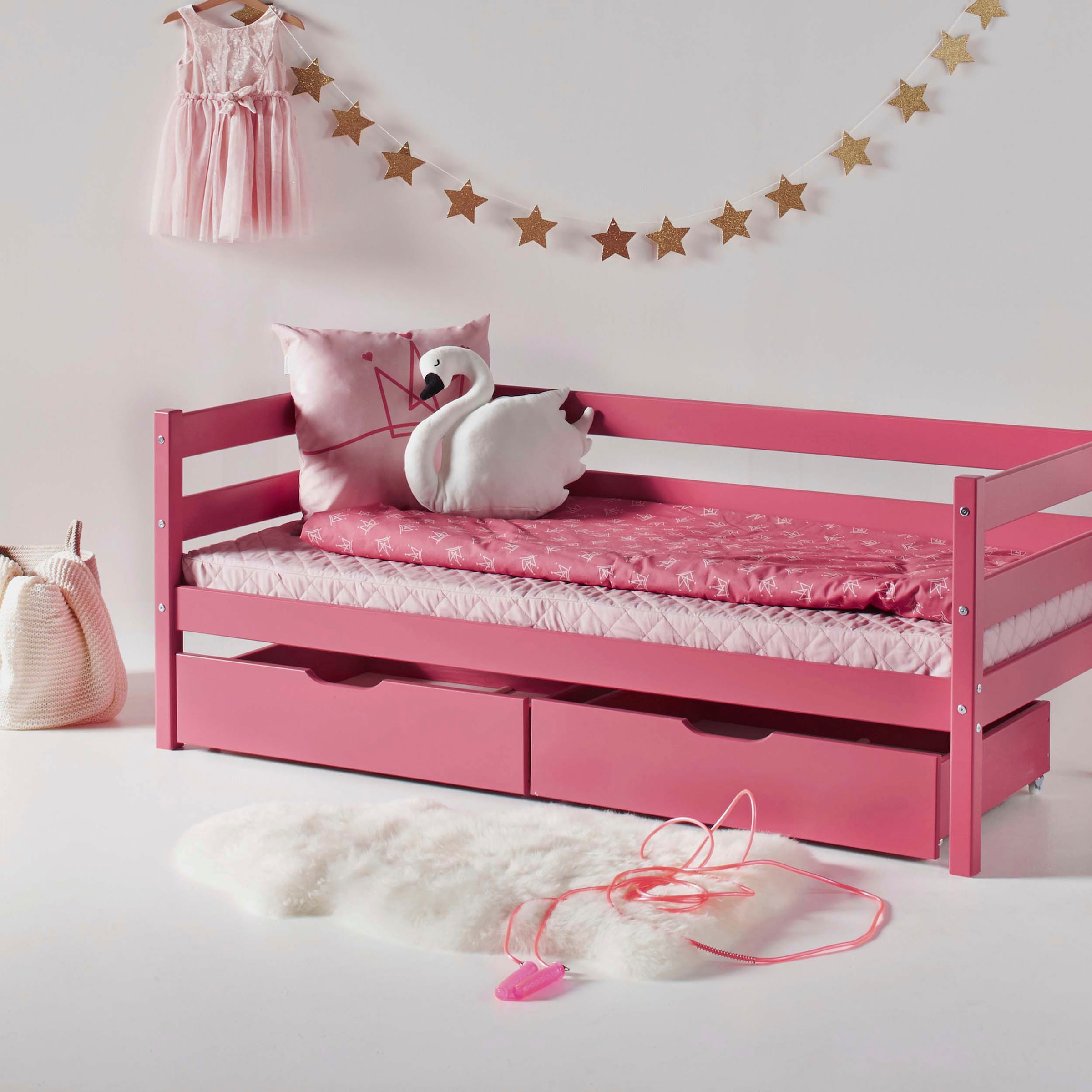 Hoppekids Kindersitzgruppe »MATHILDE« Set, 4 Stk. tlg. mit 2 Stühlen, Tisch & Bank mit Stauraum