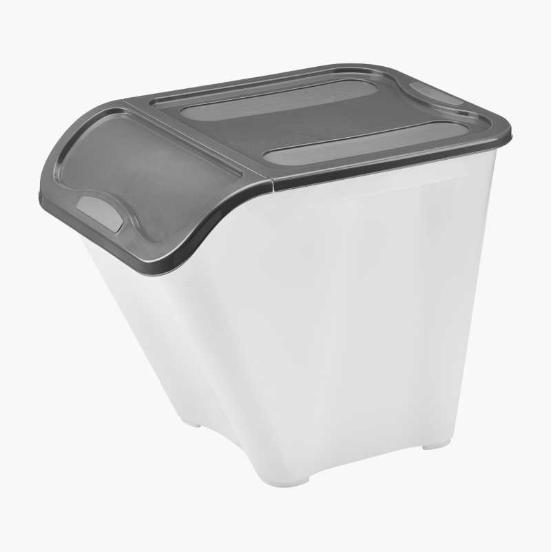 Oppbevaringsboks med lokk, 55 liter