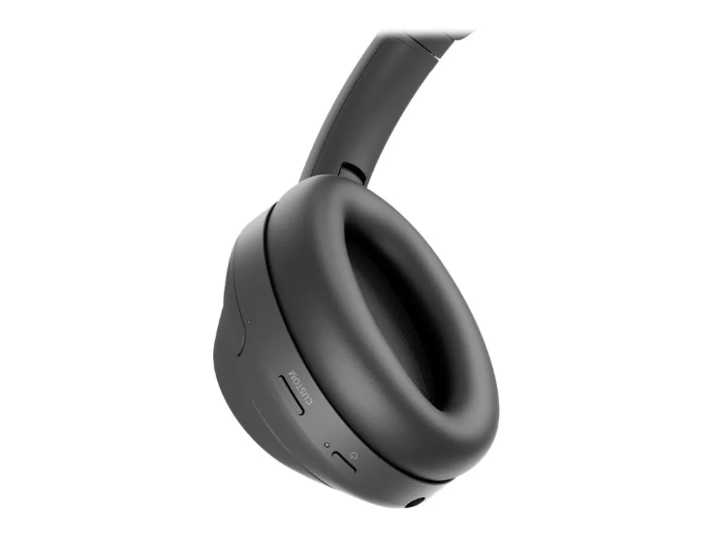 Sony WH-1000XM4 - Hovedtelefoner med mik. - fuld størrelse - Bluetooth - trådløs, kablet - NFC - aktiv støjfjerning - 3,5 mm jackstik - sort