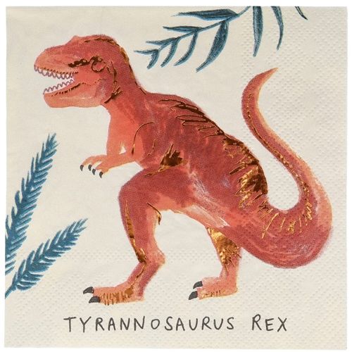 Meri meri servetten dino's - small - 16st
