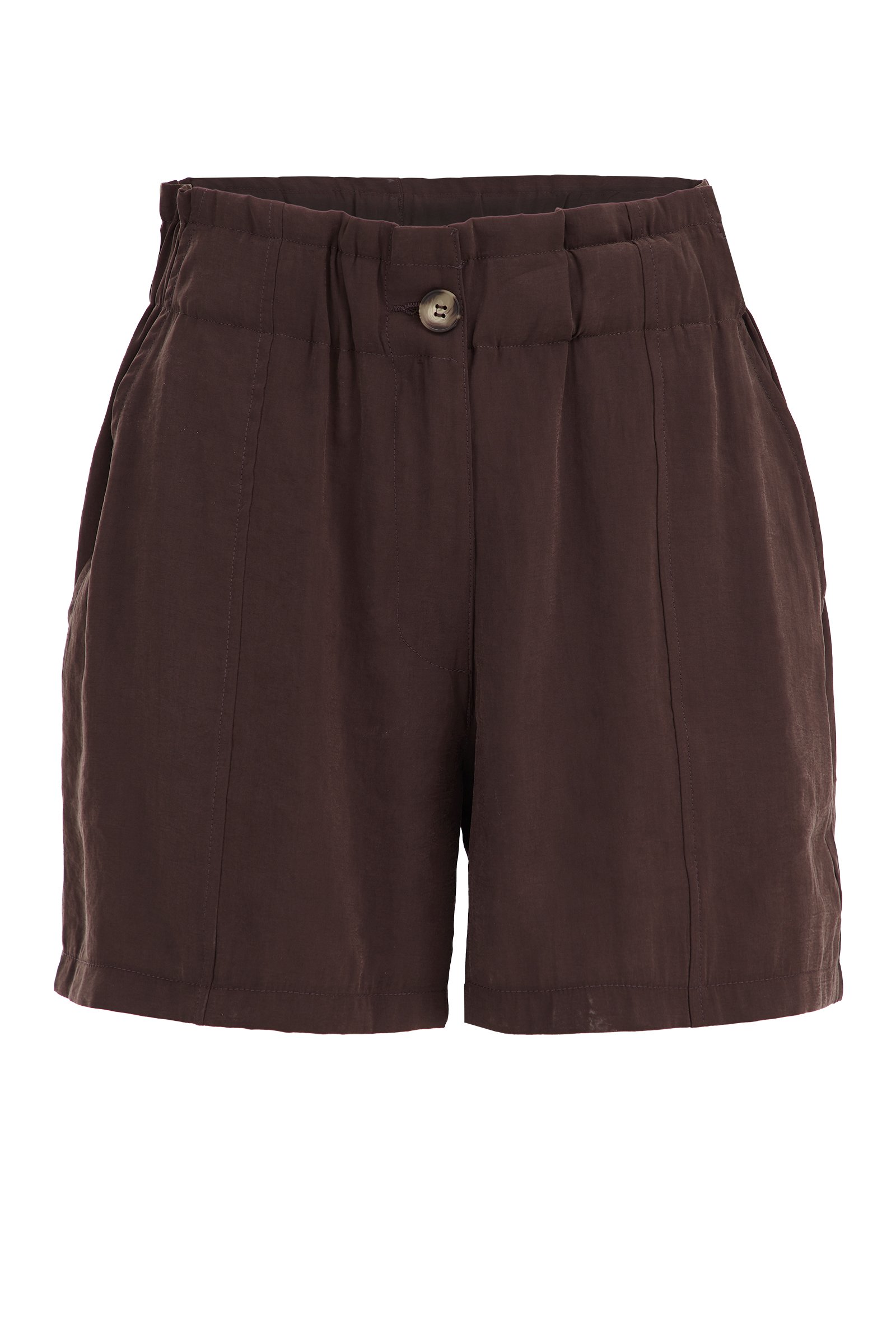 relaxed fit short WE Fashion Donkerbruin
