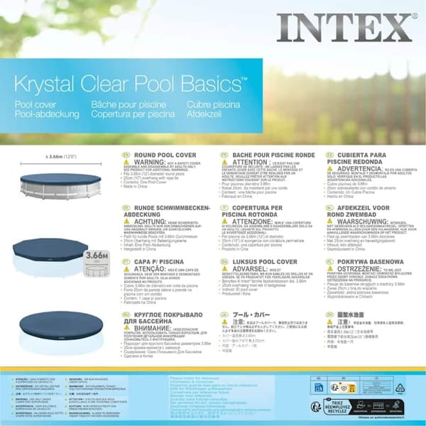 INTEX Bassengtrekk rund 366 cm 28031