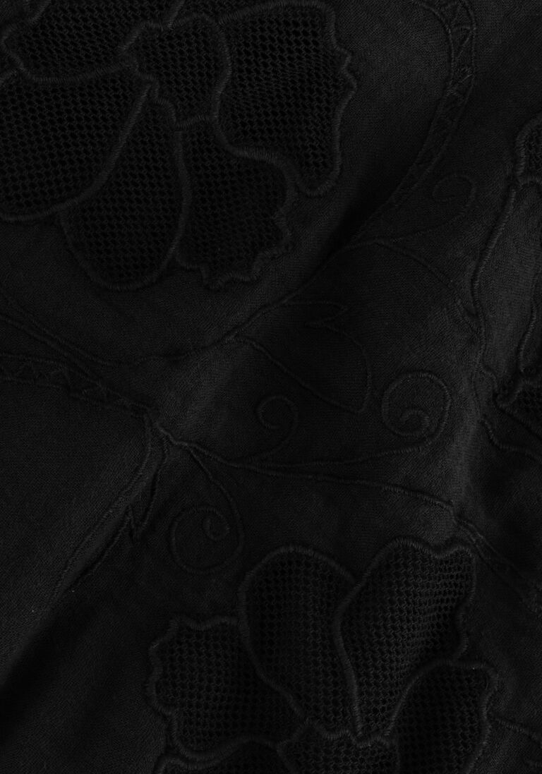 SISSEL EDELBO zwarte sissel edelbo midi jurk charm organic cotton caftan