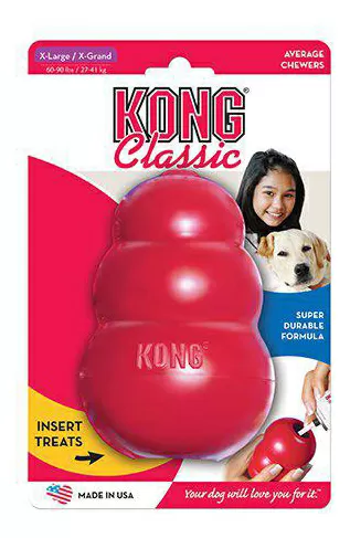 KONG Classic rød 13x9 cm - XL