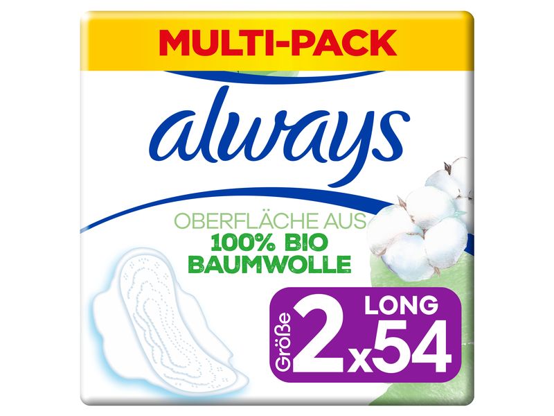 Always Binde mit Flügeln Ultra Cotton Protection Long 2 x 5 Hochwertige Binden mit saugfähigem Kern