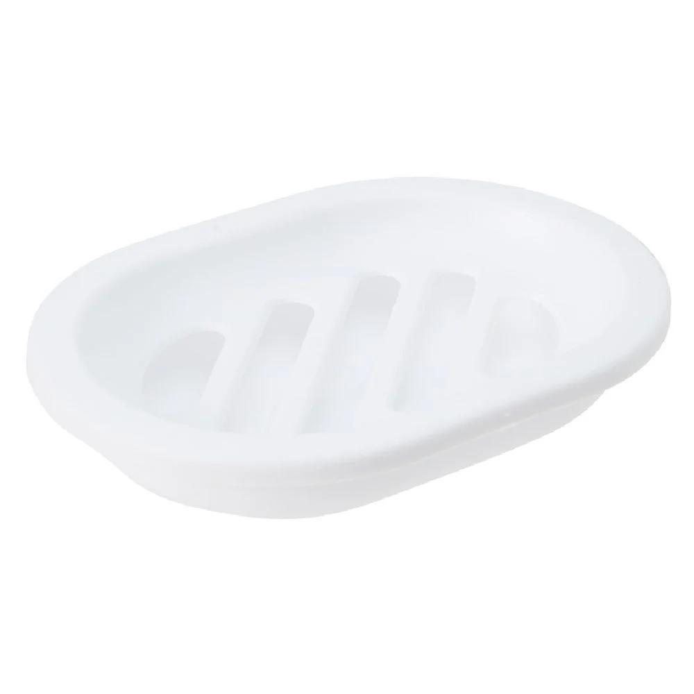 Porte savon dévidoir amovible uni blanc