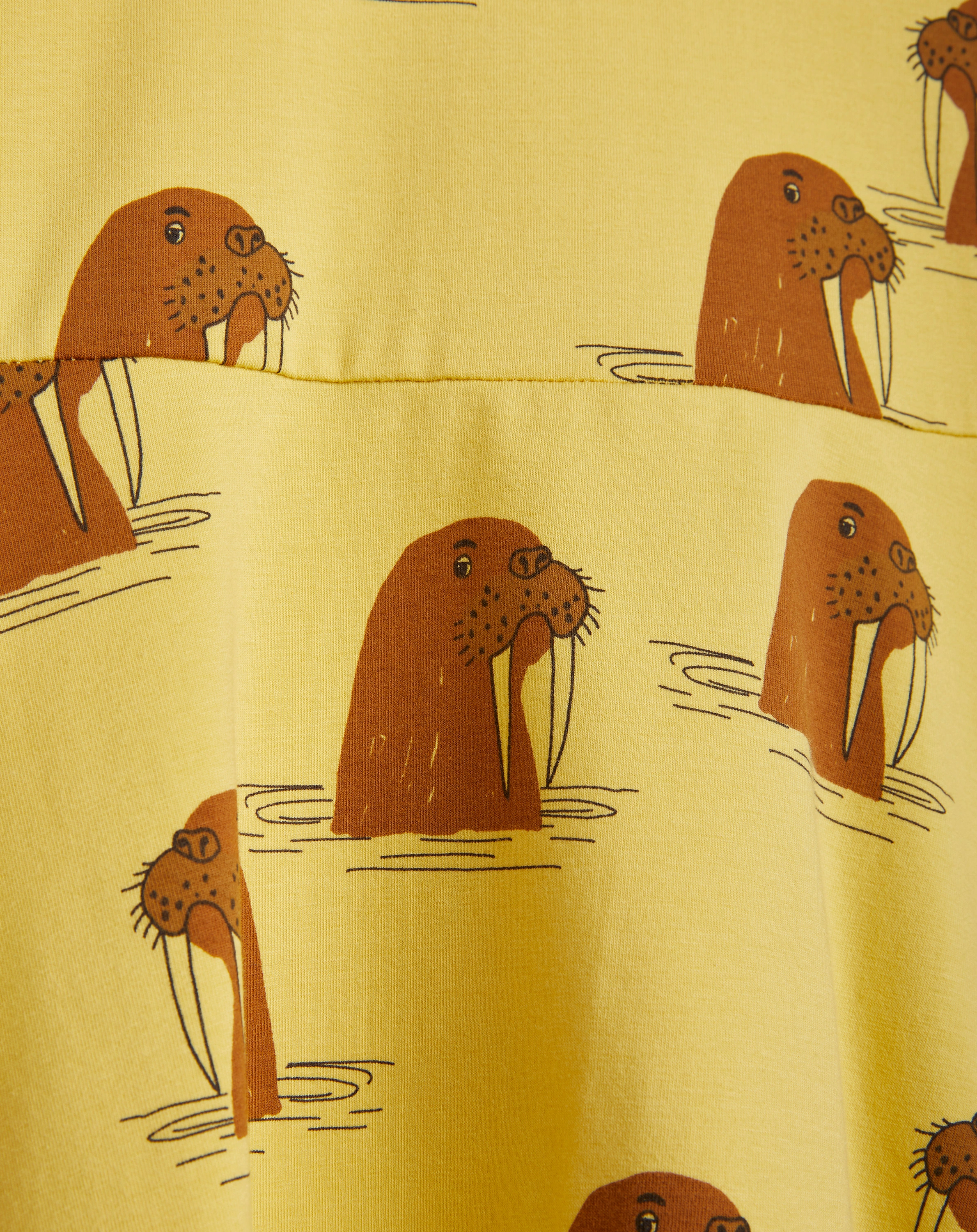 Langarm-Kleid WALRUS in gelb
