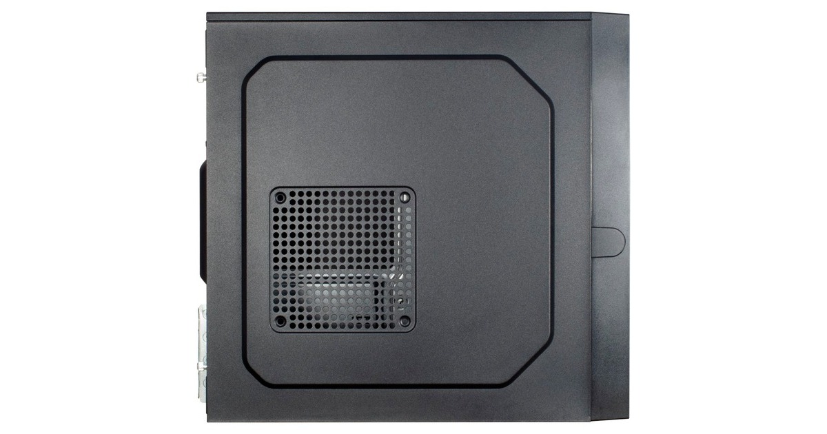 Inter-TechIT-6505 Reto mini tower behuizing  (Zwart | 2x USB-A)