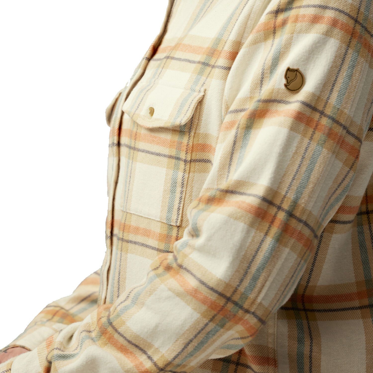 Fjällräven Övik Heavy Flannel Hemd Damen chalk white