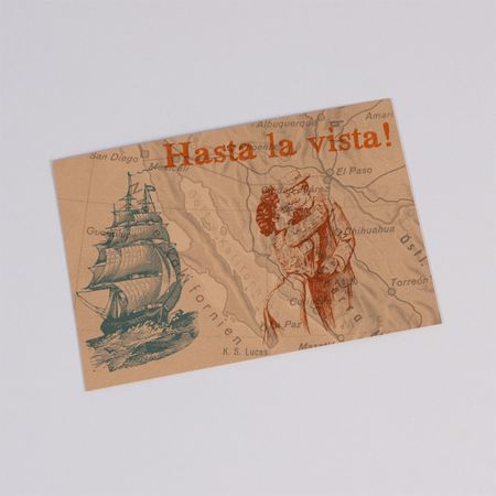 WELTENBUMMLER Postkarte  Grusskarte