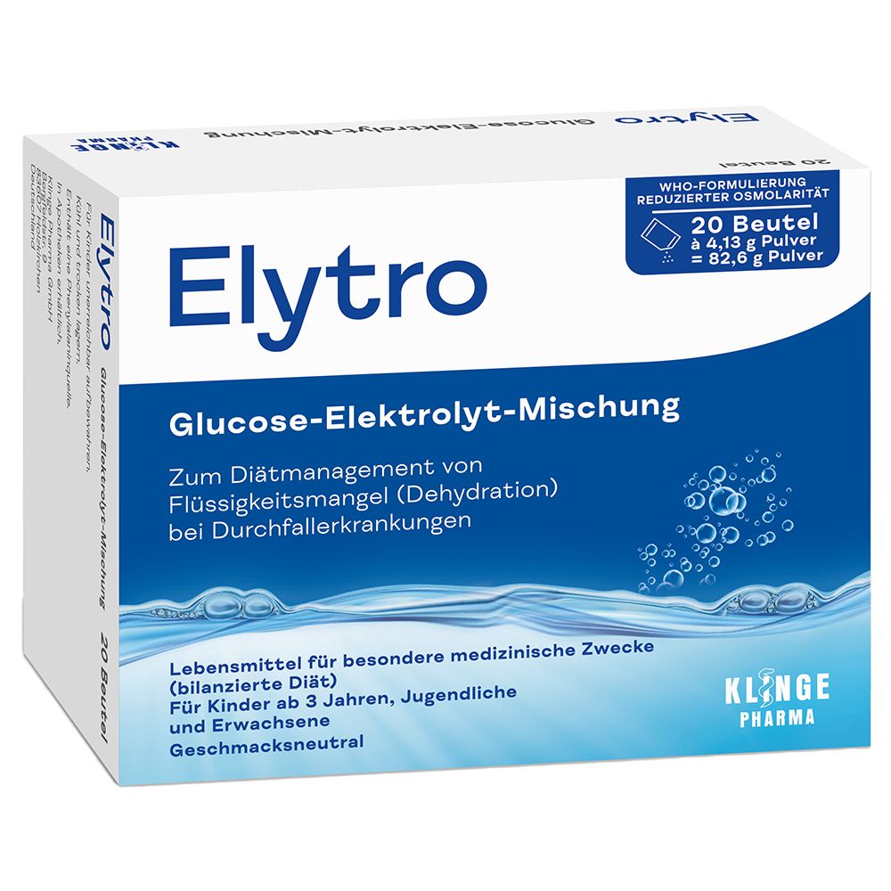 Elytro Glucose-Elektrolyt-Mischung bei Durchfall
