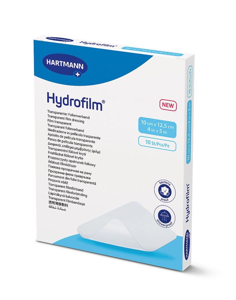 Hydrofilm Transparentverband 10x12.5cm steril 10 Stk