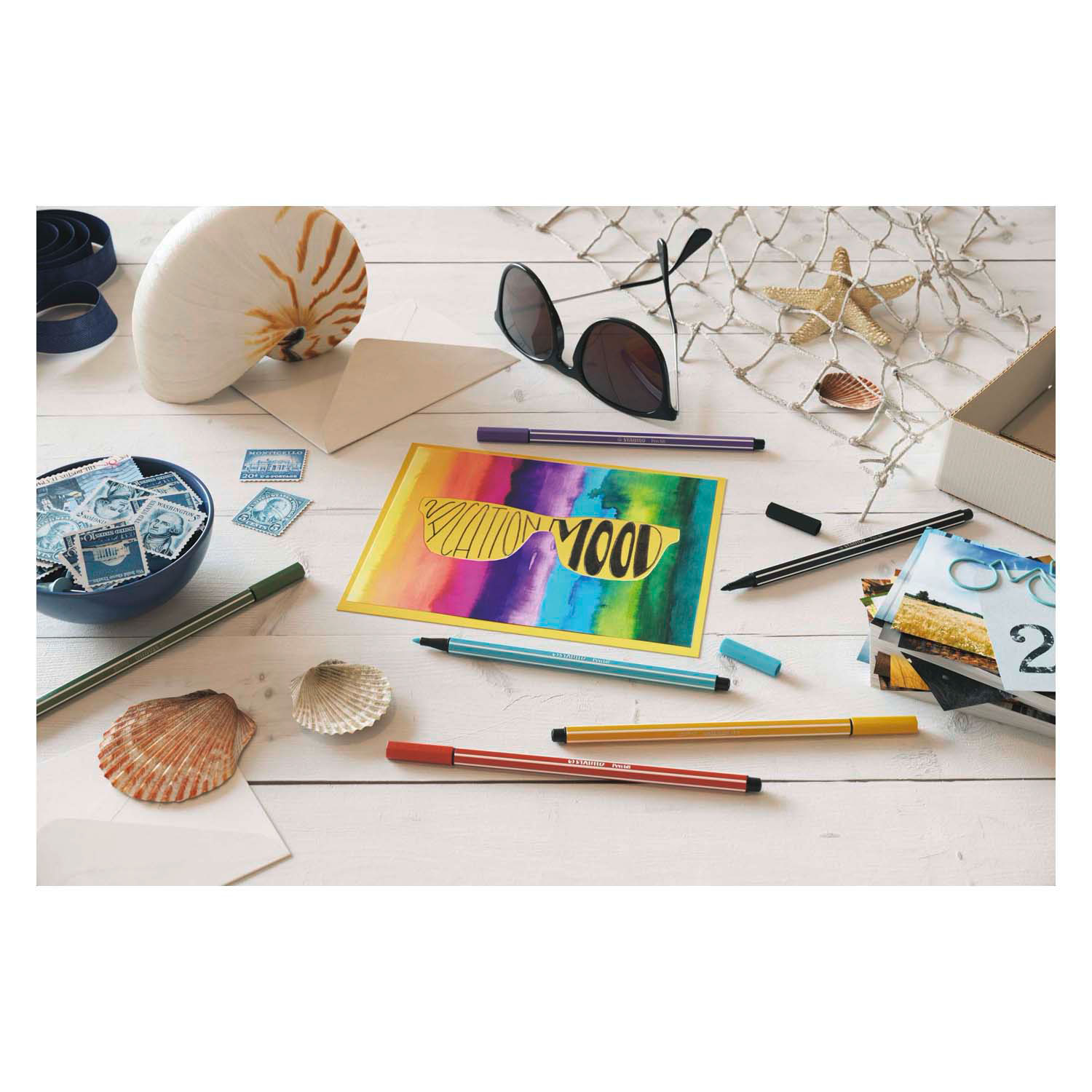 STABILO Pen 68 - Viltstift - ARTY - Rollerset Met 25 Stuks