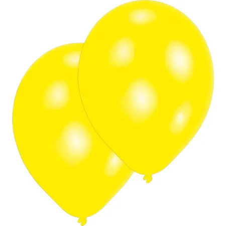 amscan Latexballons gelb 27,5 cm, 10 Stück