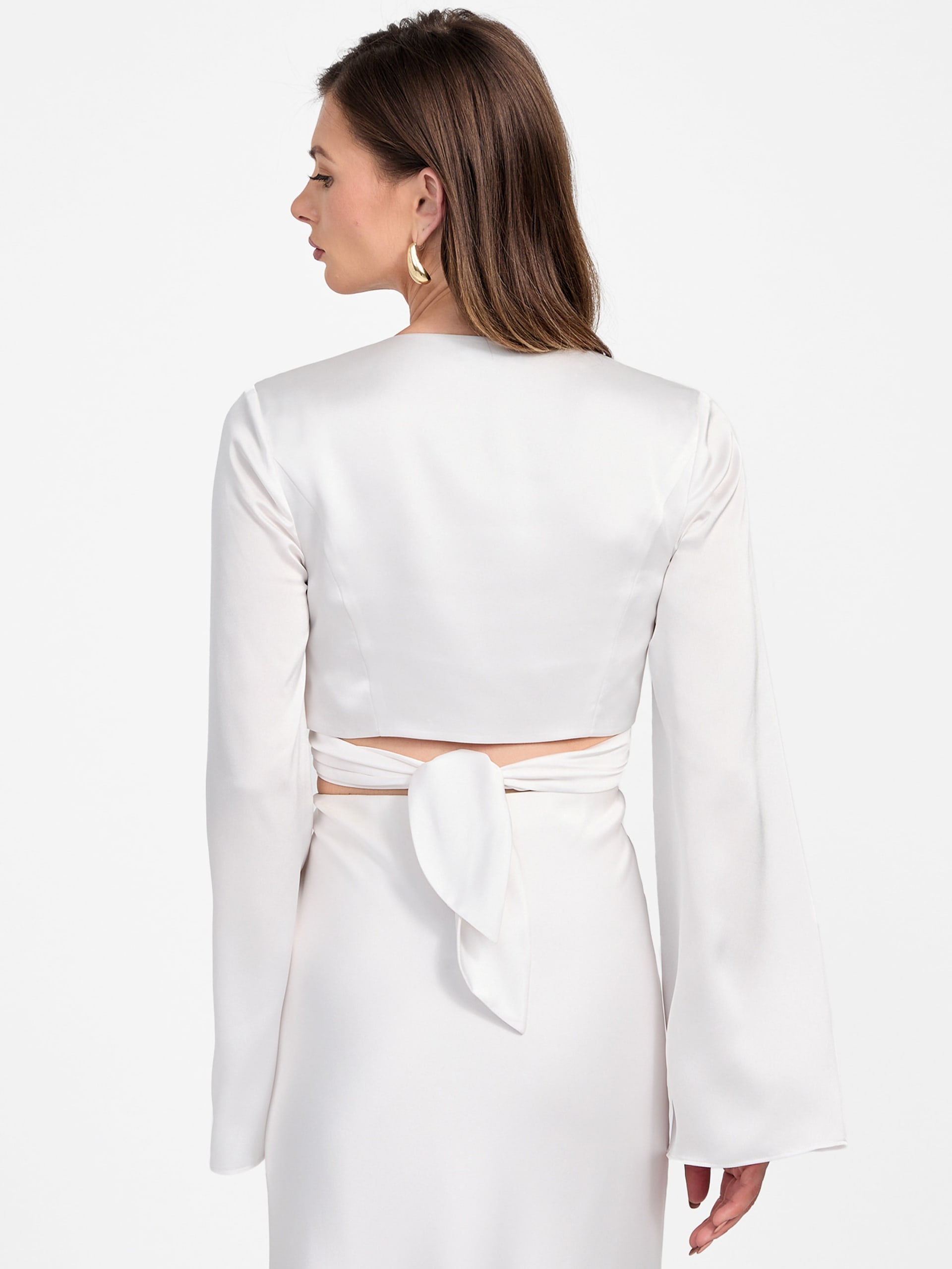 Blusa Eco Monica com amarração frontal