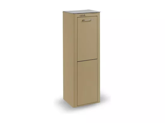 Poubelle cuisine de tri sélectif - 2 compartiments de 20L- CUBEK
