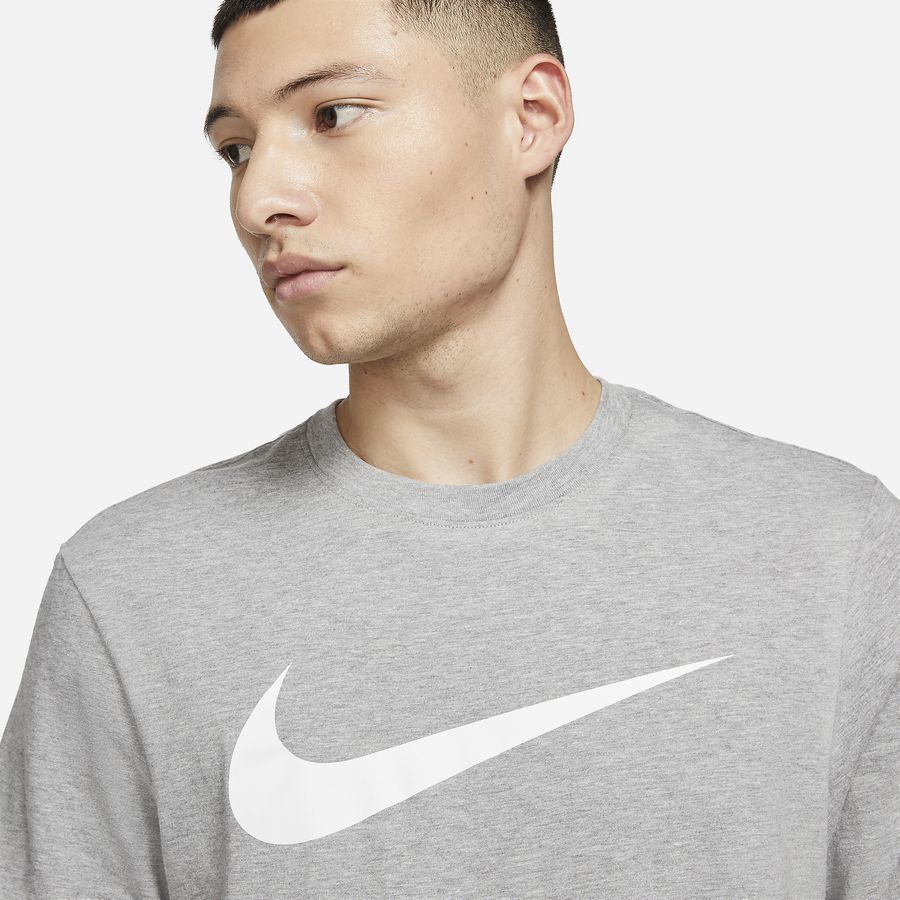 Nike T-Shirt NSW Icon Swoosh - Gris/Blanc