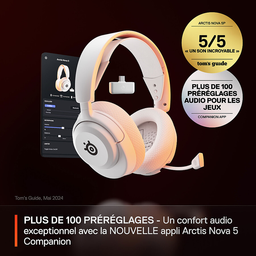 SteelSeries Arctis Nova 5 Wireless - Blanc