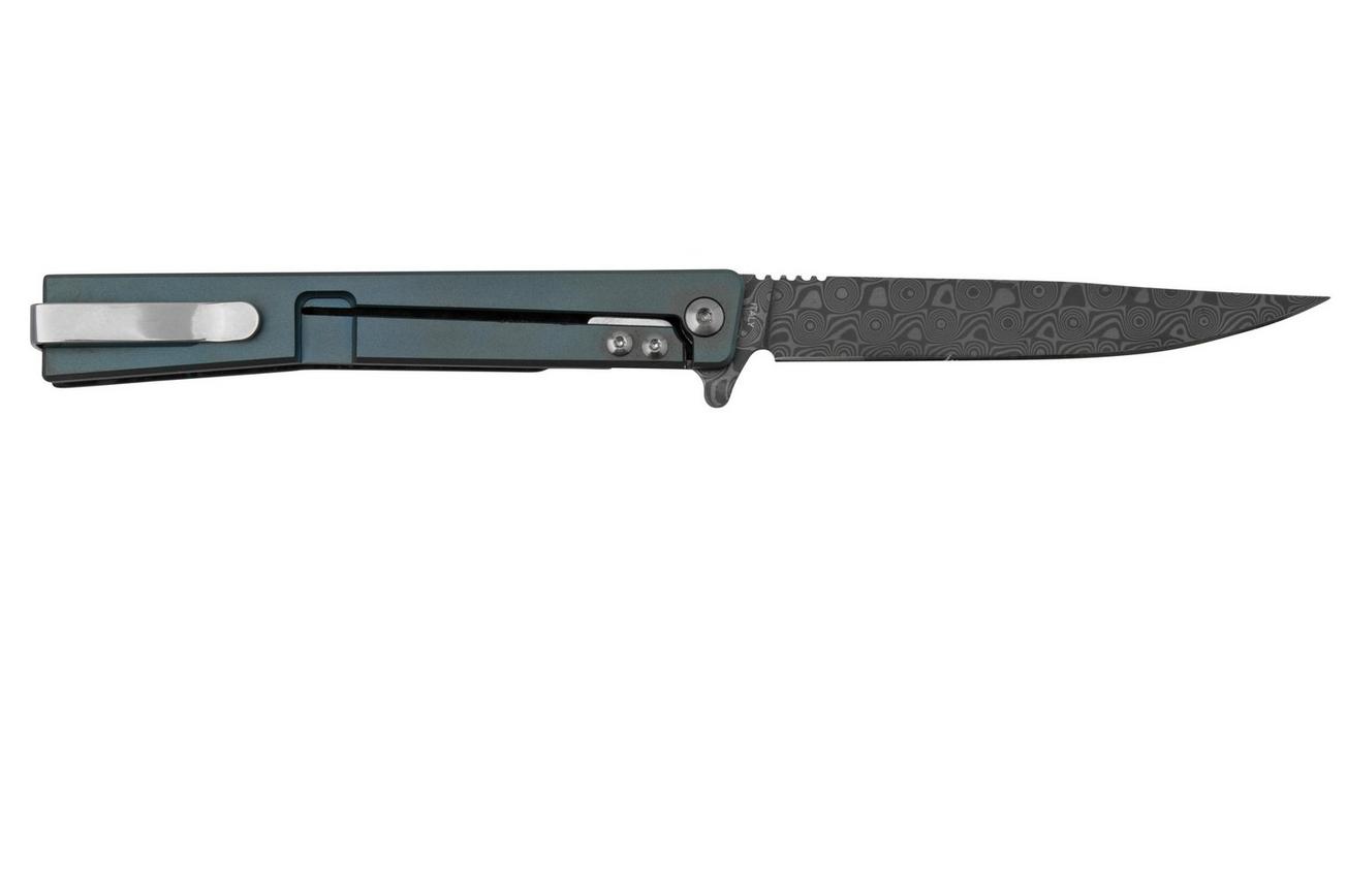 Ocaso Solstice Damascus 10IFB Fat Carbon Dark Matter Blue, zakmes