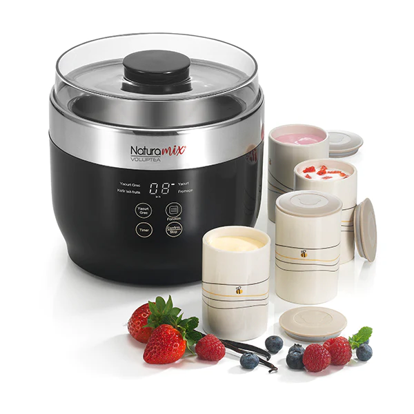 Lot de 4 pots pour yaourtière fromagère Naturamix