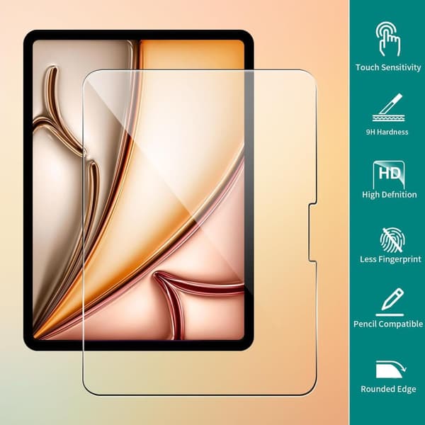 INF iPad 11 (A16) 2025 Skjermbeskytter i herdet glass, 2-pakning