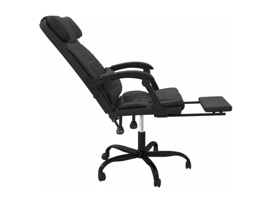 Fauteuil inclinable de bureau Noir Similicuir