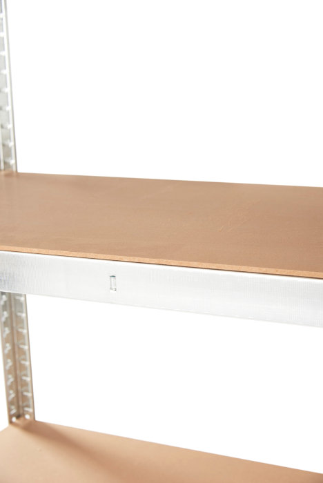 Stålreol galv. m/5 hylder - 90 x 180 x 45 cm