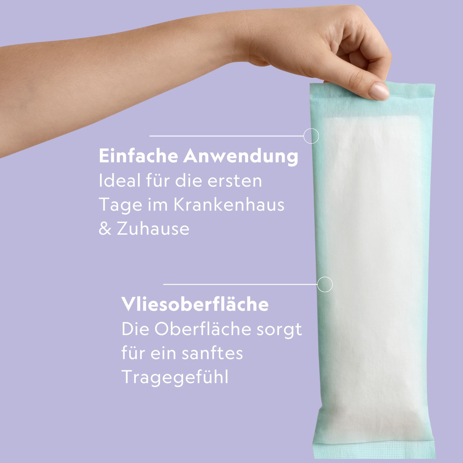 MyClarella® Wochenbett-Kühlbinden absorbierend & selbstkühlend