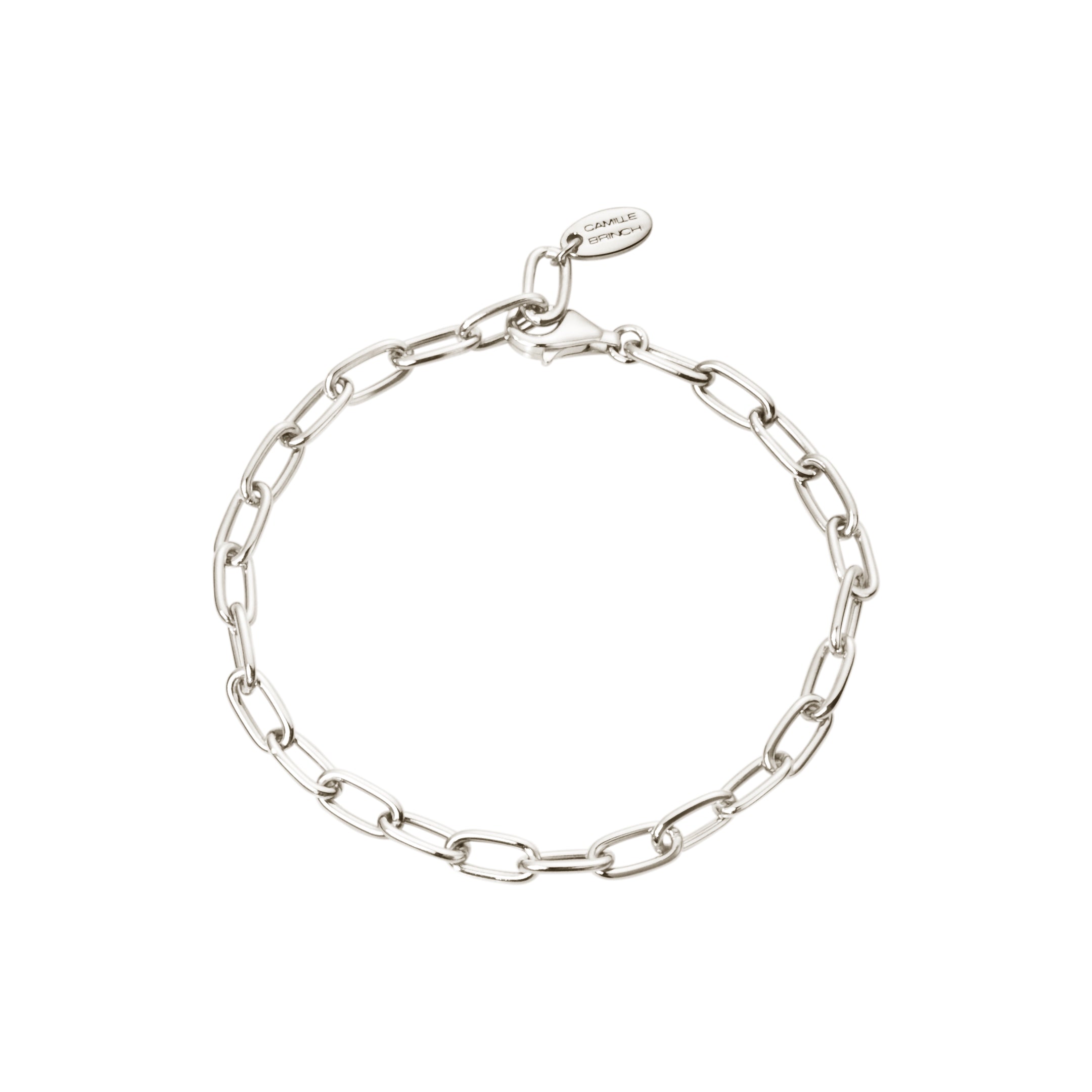 Camille Brinch  Link Puffer armbånd - sølv