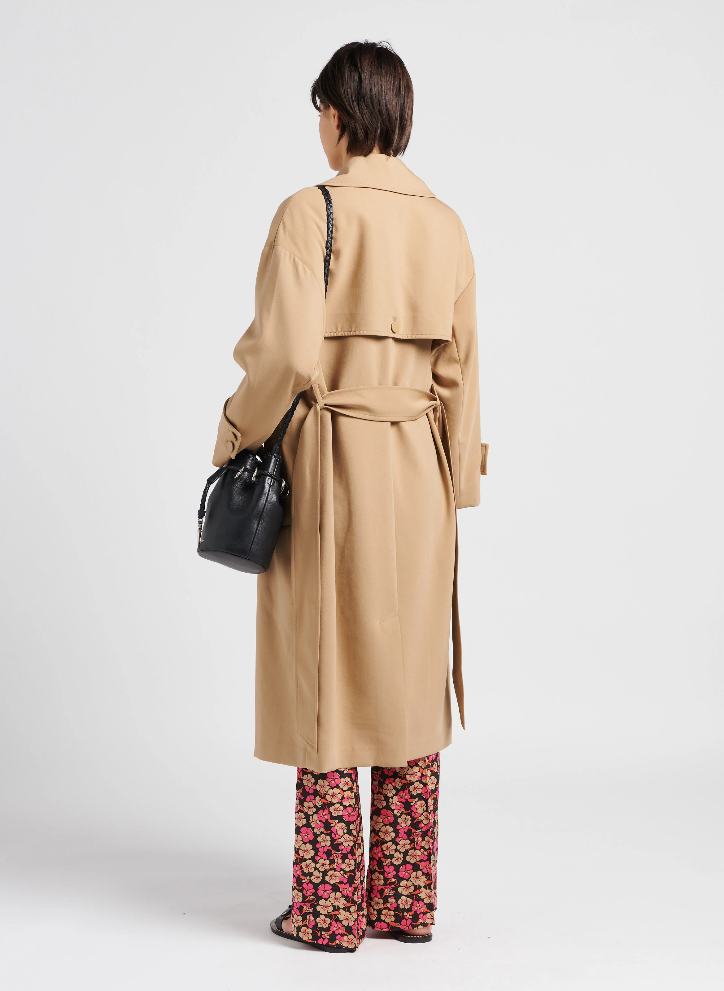 SILVIA TRENCHCOAT - Trench long ceinturé | Beige