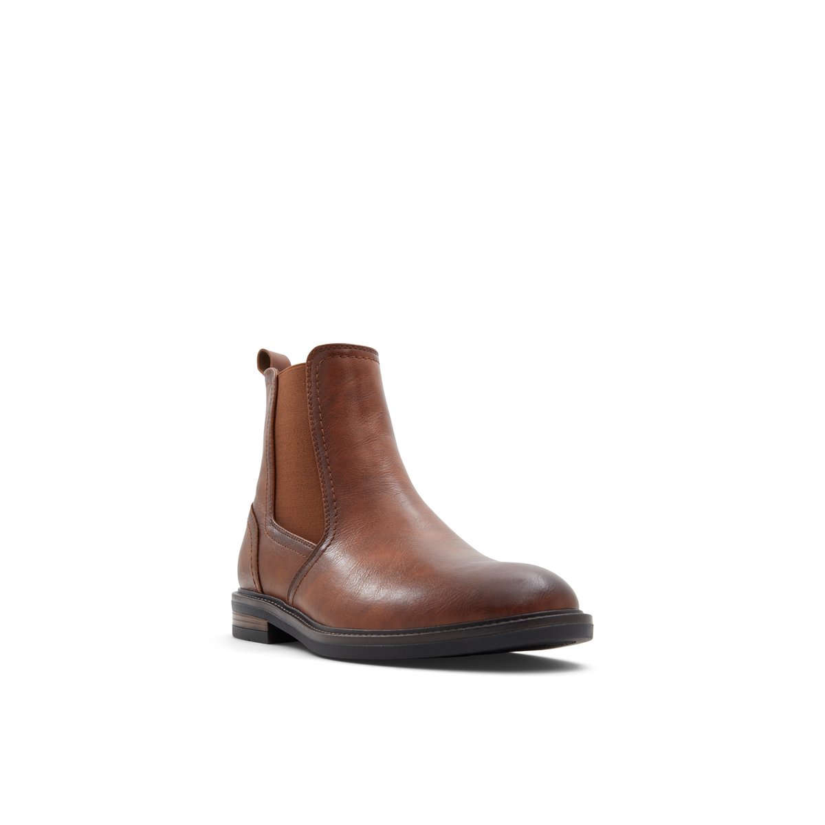 K STUDIO-Romab-Bottes chelsea - Talon plat - Cognac