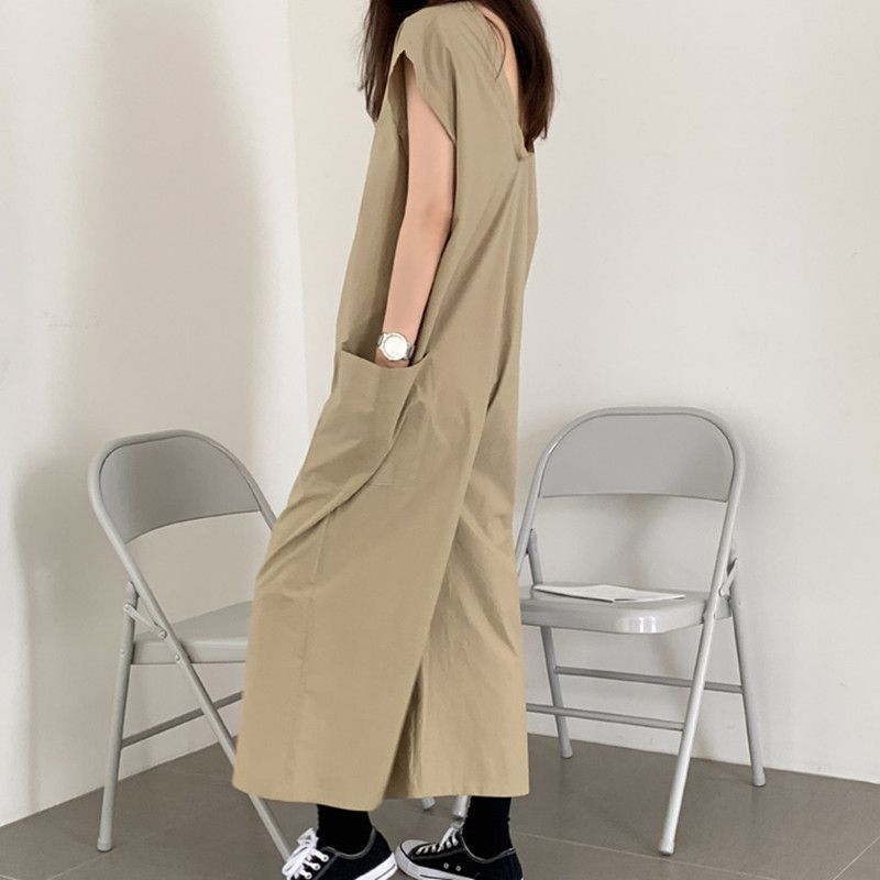 Felixia - Jumpsuit met wijde pijpen en kapmouwen