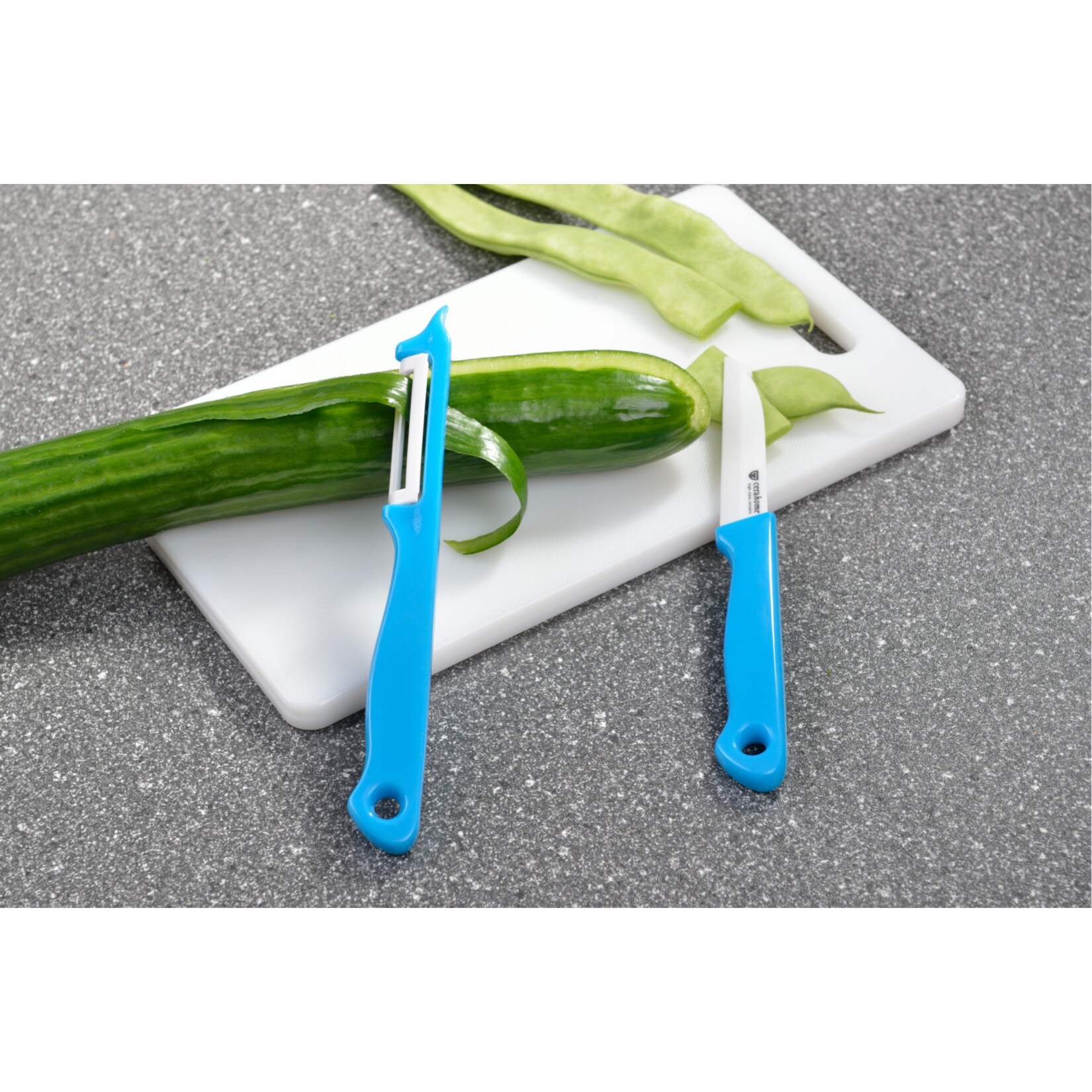 GRÄWE Keramik 2er Set Messer + Schäler