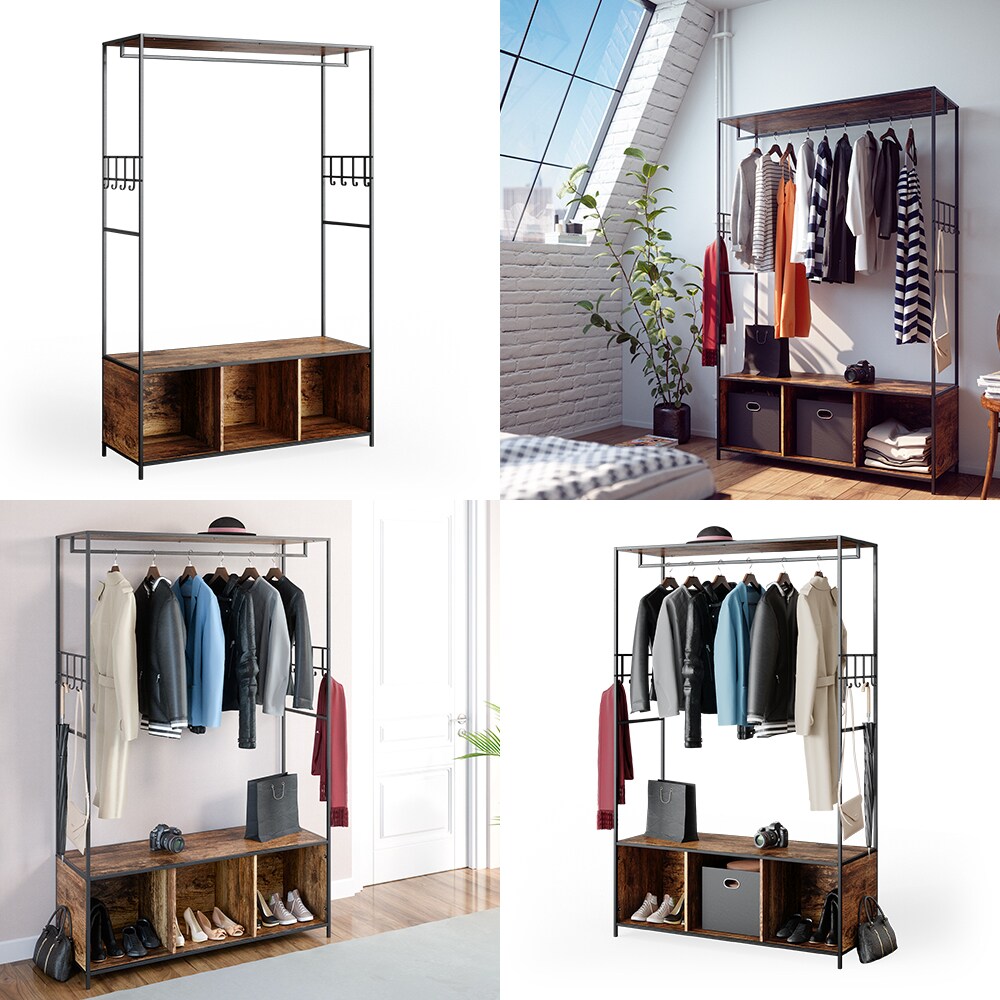 Vicco Kleiderschrank Garderobenschrank Fyrk Schlafzimmer Sitzbank Schuhschrank