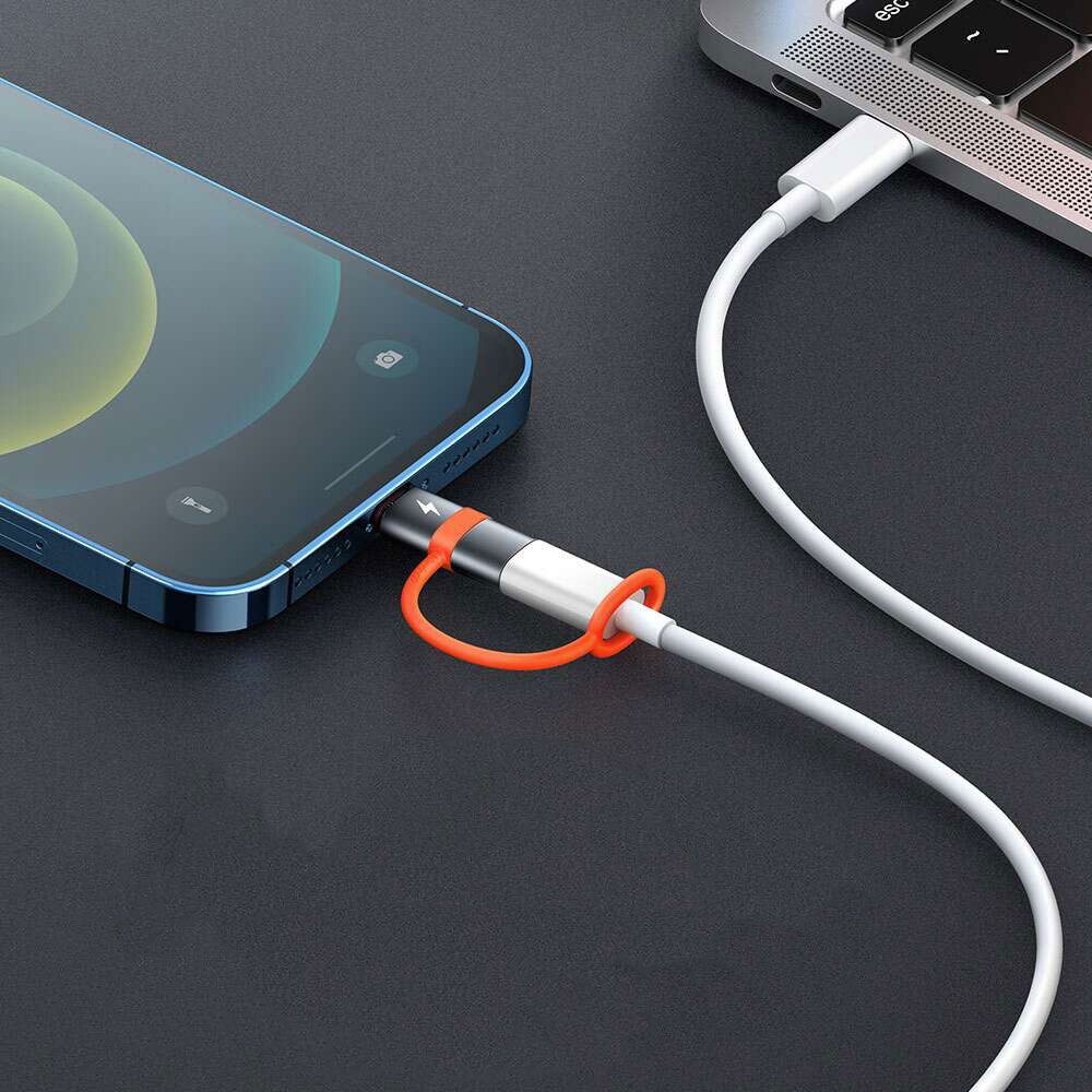 (PD/36W) Lightning auf USB C Adapter Konverter - Dunkelgrau