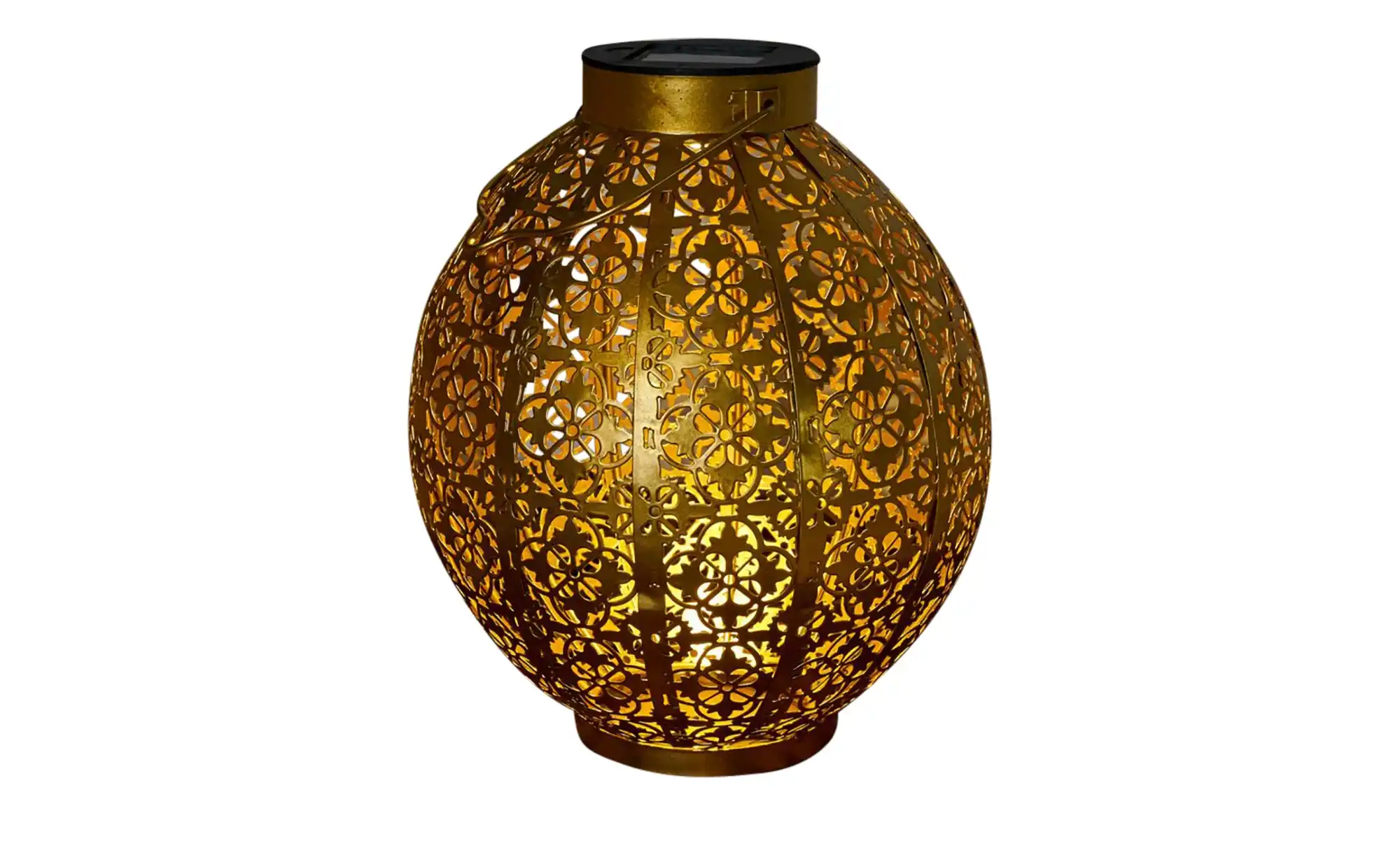 Solar-Tischleuchte, goldfarben `Kugel` Orient