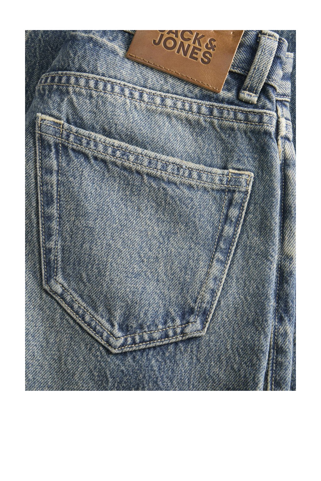 JACK & JONES JUNIOR high waist wide leg jeans medium blue denim