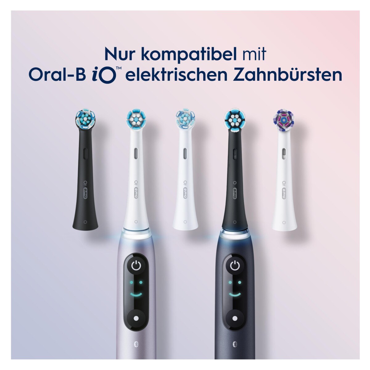 Oral-B iO Sanfte Reinigung Aufsteckbürsten, 6 Stück