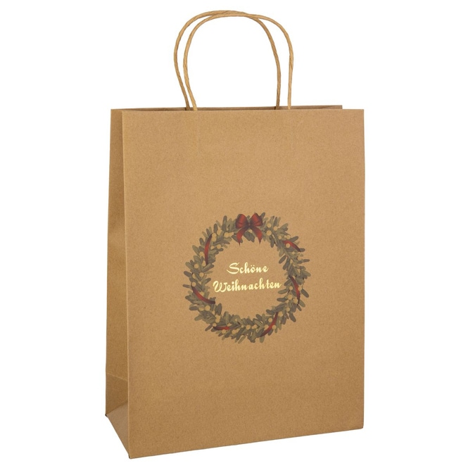 Geschenktasche - Schöne Weihnachten - ca. 25 x 11 x 33 cm - 1 Stück