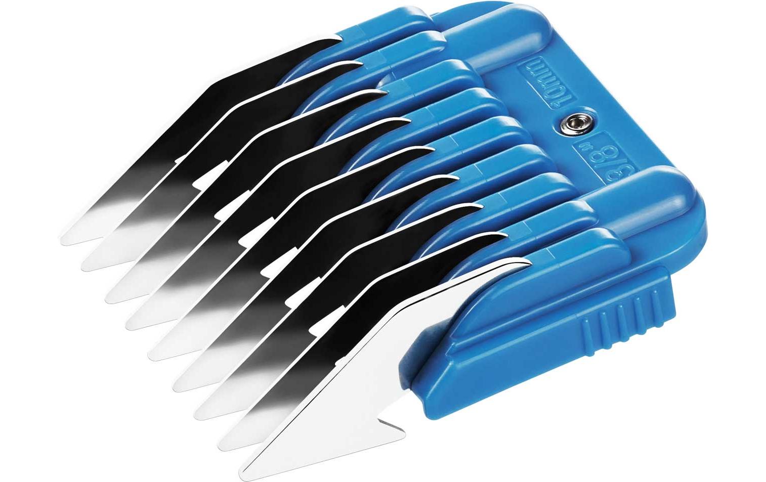 Aufsteckkamm Set 9-teilig, Snap-on, MetallZubehör zu Tierhaar-Trimmer SaphirCord & SaphirBasic